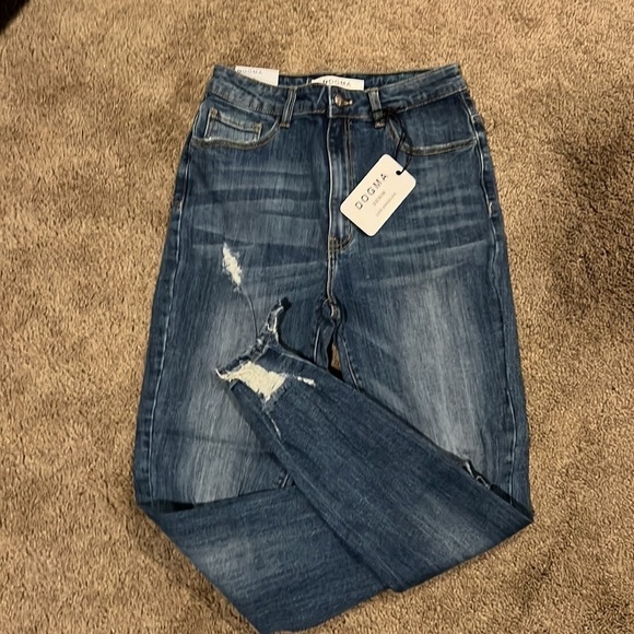 Dogma Skinny Blue Jeans - Picture 3 of 5